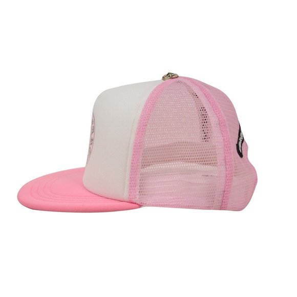 Chrome Hearts Mens Trucker Hat Pink White Matty Boy Sex Records Horse Shoe Cap - Picture 5 of 11